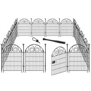 Recinzione da Giardino Alta Getlay per Cani, 32 Pollici (Altezza) x 27 Pollici (Lunghezza), 16 Pannelli, in Metallo Resistente Non Rivestito, Facile da Montare, Riutilizzabile, Temporanea - Product Image 2