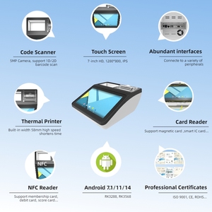 Nhà Máy Mới Giá 7-inch cảm ứng Tablet <span class=keywords><strong>POS</strong></span> hệ thống với pin cho doanh nghiệp sử dụng - Product Image 6