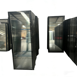 Unidad de Almacenamiento con Puerta de Visión Clara, Estructura Metálica Resistente con Vidrio Templado para Exhibición y Almacenamiento de Productos Frescos, Bebidas y Aperitivos - Product Image 1
