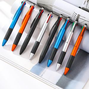 Yüksek kaliteli Mat metalik promosyon <span class=keywords><strong>3</strong></span> In 1 yeşil kırmızı mavi siyah dolum mürekkepleri Stylus tükenmez kalem ile özel Logo - Product Image 2