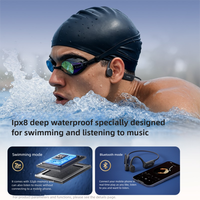Écouteurs de natation à conduction osseuse Sanag B33S, étanches IP68, lecteur MP3 32 Go, Bluetooth V6.0, écouteurs sportifs à oreille ouverte