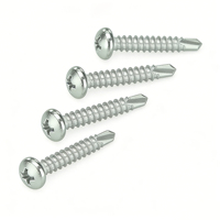 Yaente Factory 304 Stainless Steel M3.5 M4.2 M5.5 Cross Phillips Round Pan Head Drilling Tail Self-drilling Self-tapping Screws