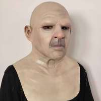 Haute qualité fête Cosplay Silicone réaliste Latex vieil homme masque à vendre