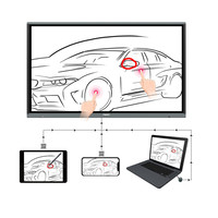Table numérique MWE en stock aux États-Unis/En Europe, 55/65/75/85 pouces, tableau blanc interactif tactile à 20 points, Android Windows, conférence, éducation