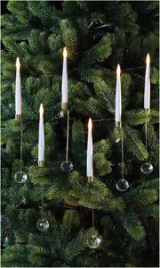 Không dây led trang chủ trang trí cây giáng sinh trang trí điều khiển từ xa ánh sáng nến nổi treo LED NẾN - Product Image 3