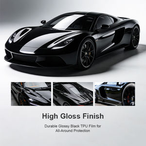 <span class=keywords><strong>Film</strong></span> de protection de voiture noir satiné, <span class=keywords><strong>film</strong></span> vinyle premium, <span class=keywords><strong>film</strong></span> de protection automobile à application facile avec technologie Air Release, <span class=keywords><strong>film</strong></span> TPU PPF pour changement de couleur - Product Image 1