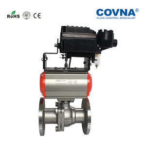 Vanne à boisseau sphérique pneumatique à bride en acier inoxydable COVNA DN50 2 pouces avec positionneur pneumatique - Product Image 4