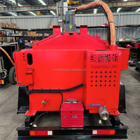 Équipement de remplissage de fissures remorquable LS-500, scellant d'asphalte thermofusible 500L, tuyau chauffant électrique de 7m pour asphalte et chaussée en ciment