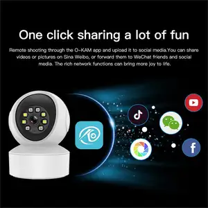 Indoor Night Vision WiFi NVR Kit Wireless CCTV Camera Set Human Detection Home Surveillance Wireless Camera