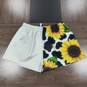 شورتات فوتي مخصصة للأطفال بتصميم بقرة هايلاند أسترالية، مع جيوب بسحاب، شورتات فوتي بتصميم كلب داشهند، شورتات فوتي بتصميم بيجامة للكلاب - Product Image 6