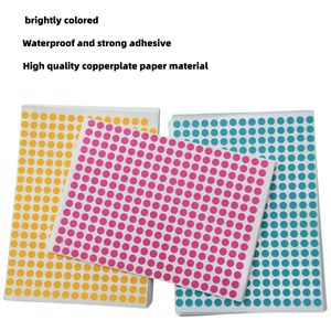 Etiquetas Adhesivas de Papel Recubierto de 10 mm, 204 Piezas/Hoja, Etiquetas de Sellado de Grado Alimenticio, Calcomanías Creativas para Oficina, Jardín de Infancia, Personalizadas - Product Image 2