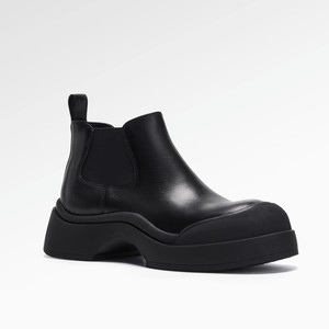 Fabricant de <span class=keywords><strong>bottines</strong></span> d'hiver personnalisées pour femmes Bottes <span class=keywords><strong>Chelsea</strong></span> en cuir souple à semelle épaisse et à plateforme pour femmes - Product Image 2