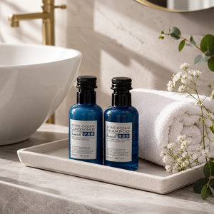 Set de Artículos de Aseo para Hotel <span class=keywords><strong>Serie</strong></span> Océano Azul, Champú, Acondicionador, Gel de Ducha, Loción para Habitaciones de Huéspedes - Product Image 3