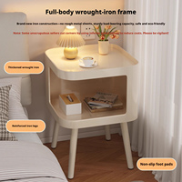 Table basse moderne minimaliste en métal de luxe, faite à la main, avec étagère de rangement pour le salon, meubles de maison