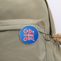 Spedizione Diretta di Badge Rotondi Personalizzati Stampati, Spille Personalizzate con Cartoni Animati, Citazioni Ispiratrici, Figure di Animali e Piante