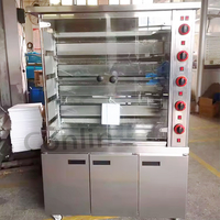 Machine électrique rotative commerciale pour rôtir la viande, le poulet, le barbecue, rôtissoire, machine à griller au gaz pour poulet