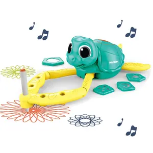 ชุดเครื่อง<span class=keywords><strong>วาด</strong></span>ภาพ<span class=keywords><strong>เต่า</strong></span>น้อยอิเล็กทรอนิกส์ ของเล่นเสริมพัฒนาการเด็กแบบ DIY ปี 2022 พร้อมเสียงเพลง สำหรับเด็กหญิงและเด็กชาย - Product Image 1