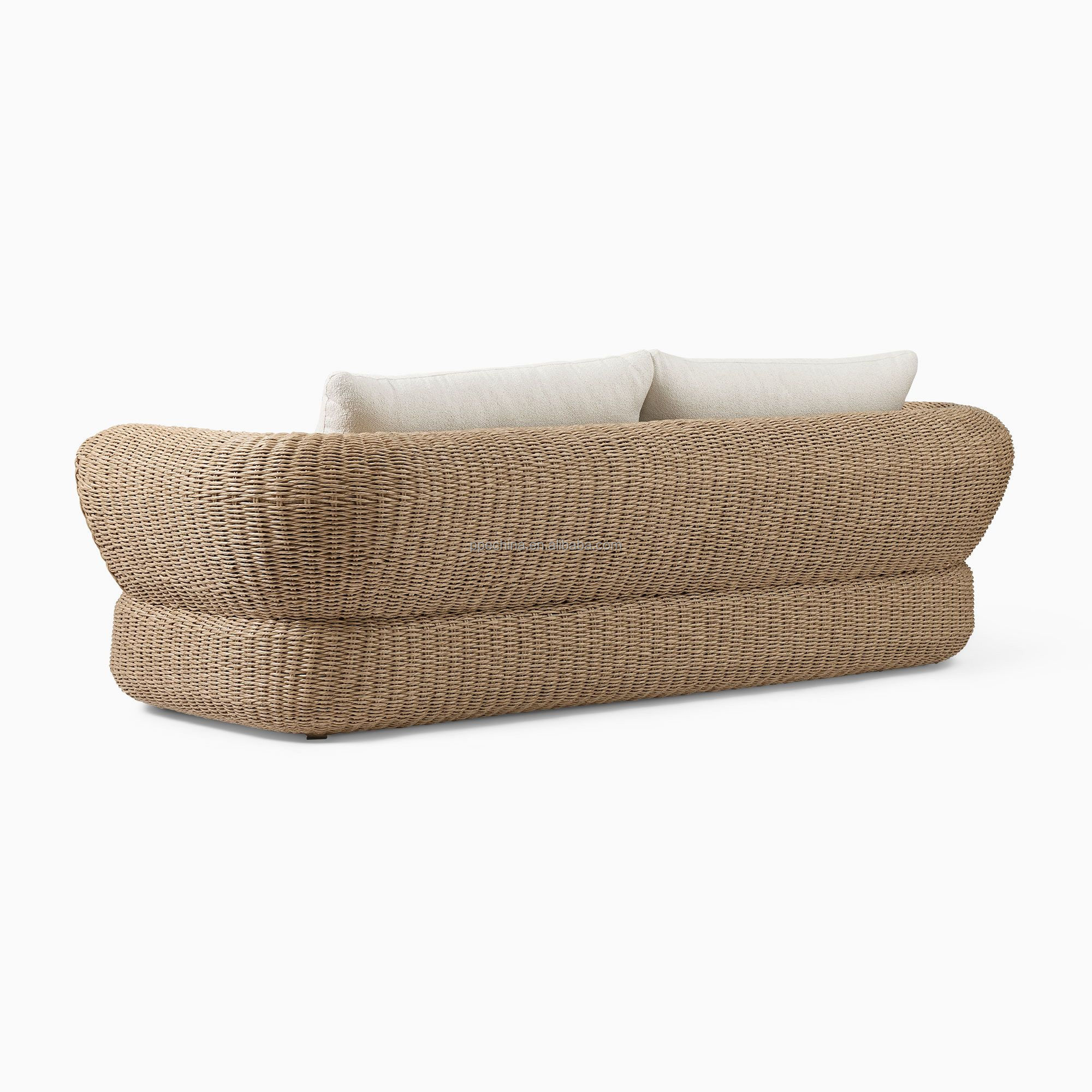 Leisure Garden Furniture Sofa Set Outdoor Furniture Patio Rattan Sofas Sets Metal Frame Outdoor Couch