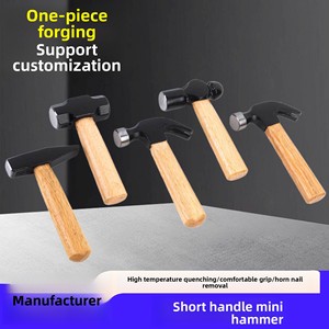 Mini marteau à manche court, tête en bois, tête octogonale, marteau <span class=keywords><strong>de</strong></span> charpentier, usage domestique, construction, rénovation, diverses utilisations - Product Image 2