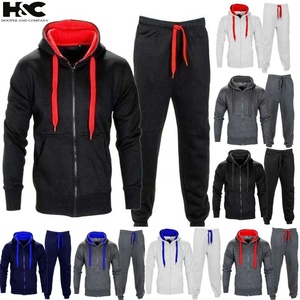 Logo personnalisé Costumes de sport à capuche Costumes de survêtement Tech Fleece Deux pièces Vente en gros Survêtement pour hommes Costumes de jogging durables - Product Image 4