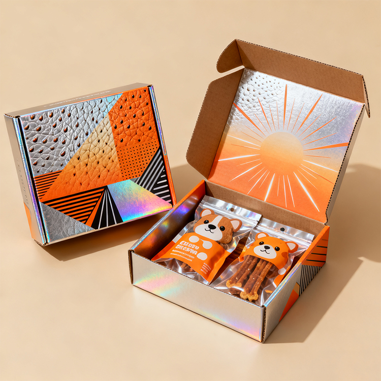 Custom Design Box Food Shipping Packaging Recycled Material Long Shipping Boxes Cardboard Packaging Custom Design Box Luxury