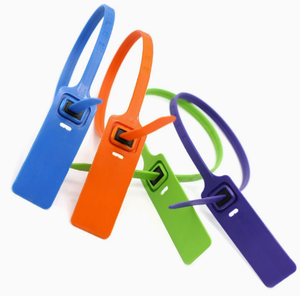 Sceaux de sécurité en plastique jetables avec étiquettes |   Boucles anti-contrefaçon et antivol pour la logistique et les bagages - Product Image 4