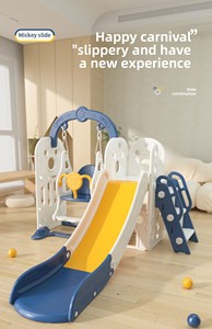 Bền trong nhà nhà đa chức năng sân chơi cho trẻ em 2-10 năm bao gồm chất lượng nhựa Swing và trượt - Product Image 4