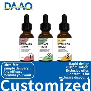 Sérum nourrissant pour le visage et le cou à l'acide hyaluronique à base de plantes biologiques personnalisable en OEM, flacon de 30 ml pour les soins quotidiens de la peau, étiquette privée - Product Image 1