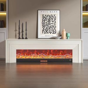 Mobile TV Angolare Moderno con Caminetto e Telecomando per Hotel e Appartamenti - Product Image 1