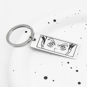 พวงกุญแจอะนิเมะ <span class=keywords><strong>haikyuu</strong></span> shoyo Hinata karasuno Aoba johsai nekoma ตาแบนเนอร์จี้ฮาโลวีนผู้ชายผู้หญิงคอสเพลย์ของขวัญ - Product Image 5