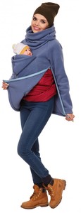 Europe and the United States Fashion <strong>Maternity</strong> <strong>Wear</strong> Multi-functional Kangaroo Hoodie Coat Baby <strong>Wear</strong> Coat - Product Image 5