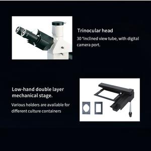 BD-S2 三眼倒立生物顕微鏡 フェーズコントラスト顕微鏡 生体細胞培養および微生物分析用 - Product Image 5