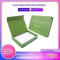 Scatole Regalo Personalizzate Stile Conchiglia e Libro con Cartoncino Grigio, Scatola Personalizzabile con Coperchio Stile Cielo e Terra, Stampa Personalizzata
