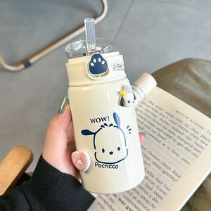 Sanrio Cute Cat Paw Straw Thermos Cup 316 Stainless Steel Large Capacity Back To School Tumbler - Product Image 4