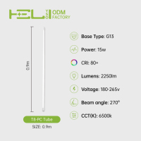 Tubo LED G13 Equivalente a 15W con Certificación UL, Lámpara T8 de 4 pies con Bypass de Balasto, Accesorios de Iluminación LED de Ahorro Energético