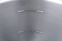 Pot Ramen carré pour fabrication de nouilles instantanées japonais, avec ligne d'échelle à eau, parfait pour nouilles instantanées, fabriqué au japon