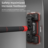 GORSON Barre de traction murale réglable avec système de verrouillage de sécurité pour usage domestique, compatible avec les supports de dips et utilisable comme barre de traction horizontale pour porte. Vente en gros.