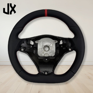 Volante de cuero de carreras perforado personalizado para modelos <span class=keywords><strong>BMW</strong></span> E46 E90 E38 E39 E83 E60 E70 E71 E72 E53 E92 volante de coche - Product Image 4