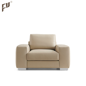 Pemasok Tiongkok Penjualan Terbaik Sofa Bagian Nyaman 1 + 4 Ruang Tamu Set Sofa Kulit Putih Furnitur Modern - Product Image 6