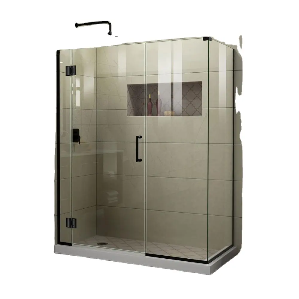 חם מוכר קופסת מקלחת אחת כדי לפתוח את לוח המקלחת זכוכית מחוסמת, בקתת מקלחת חמה באיכות גבוהה