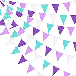 Banderoles en tissu feutre arc-en-ciel, <span class=keywords><strong>guirlande</strong></span> multicolore pour fête d'anniversaire, décoration de classe - Product Image 5