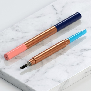Tube de crayon à sourcils double en ABS ultra-fin personnalisable avec logo pour outils de maquillage - Product Image 2