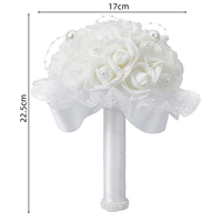 Accessoires de mariage anniversaire fiançailles saint valentin décoration fleurs rose pour mariée mariage bouquet de fleurs
