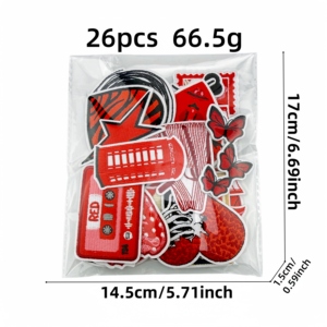 Iron on <b>Red</b> Series Embroidered Cool Girl Style Heart Phone <b>Bow</b> Capsule Strawberry Card Patch for Clothing Accessories - Product Image 2