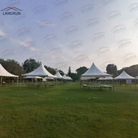 Tente Pagode en Aluminium PVC Imperméable de Haute Qualité 5x5m 10x10m pour Mariages, Fêtes et Événements Extérieurs Toutes Saisons