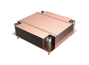 Hơi buồng tản nhiệt 200W skived Đồng vây <span class=keywords><strong>1U</strong></span> máy chủ Cooler VC CPU Cooler lga1700 thụ động Bộ vi xử lý không khí làm mát tản nhiệt - Product Image 2