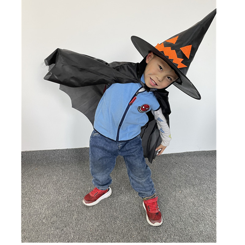 Kids halloween witch hat pumpkin hat