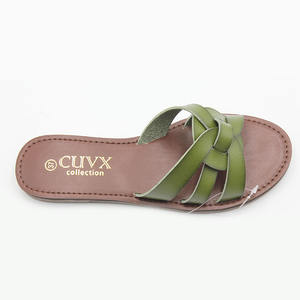 נעלי קיץ חם סנדלים אופנה חדשות שטוחות חוף נעליים נשים מחיר הסיטונאי פו נעלי נשים - Product Image 3