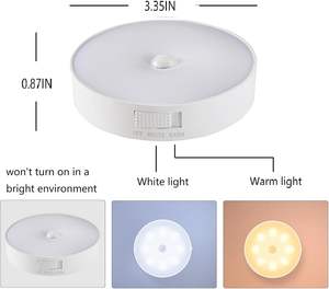 Lampe LED à détecteur de mouvement en gros, veilleuse USB rechargeable pour cuisine, chambre, escaliers, couloir, armoire, placard - Product Image 6