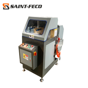 Marco de ventana que hace la máquina de sierra de corte de 45 ° de ventana con mesa de posición manual - Product Image 1